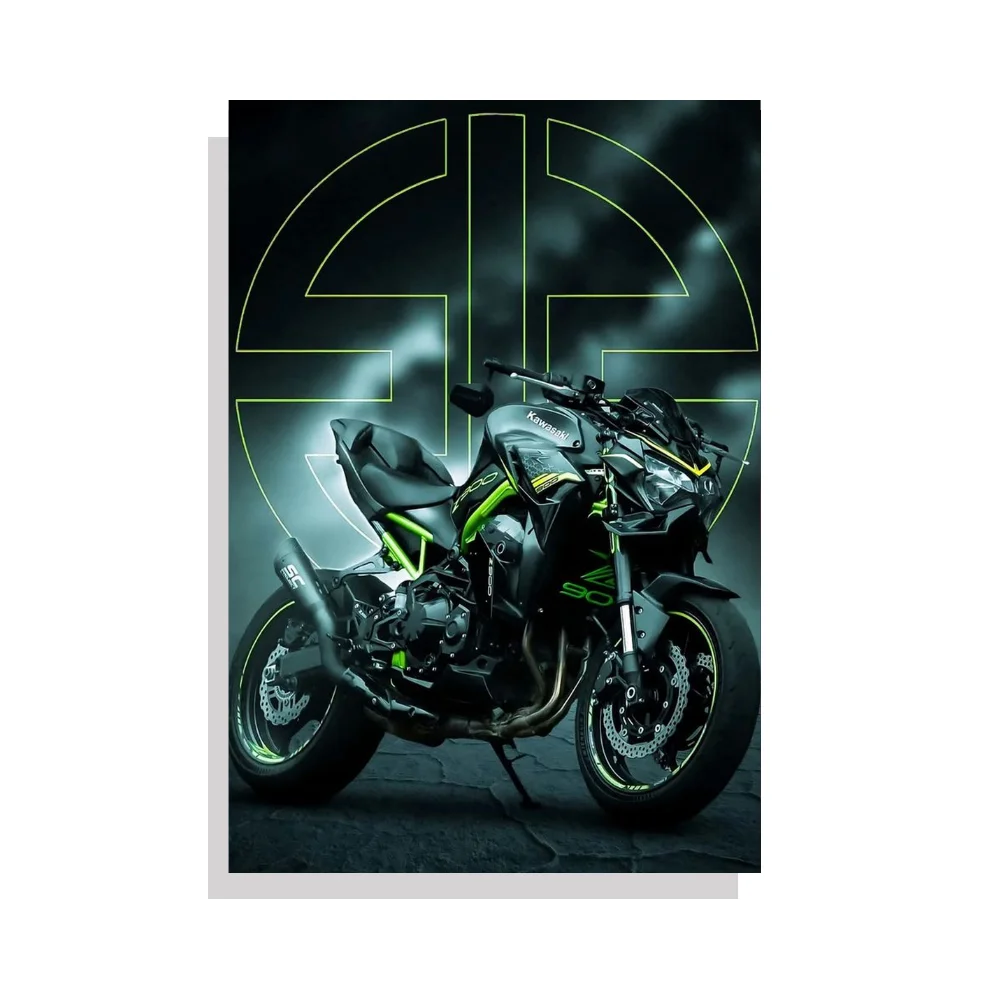 Djane Studio Z900 Acrylic Frame | Acrylic Bike Wall Frame for Living Room, Bedroom, Office & Gaming Room | Modern Home Décor | Pack of 1 | Size 12x18 Inch